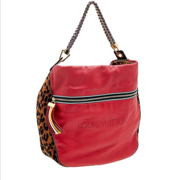 Authentic Louis Vuitton Leather And Jacquard Limited Edition Safari Flight Bag - Picture 9 of 11